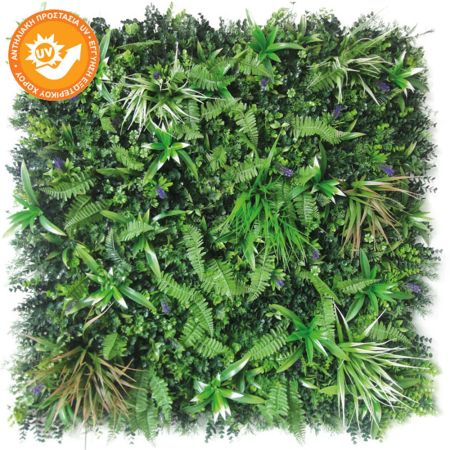 Πλακάκι πρασινάδα - Πάνελ Σύνθεση με ανθάκια Πράσινο 100x100cm
