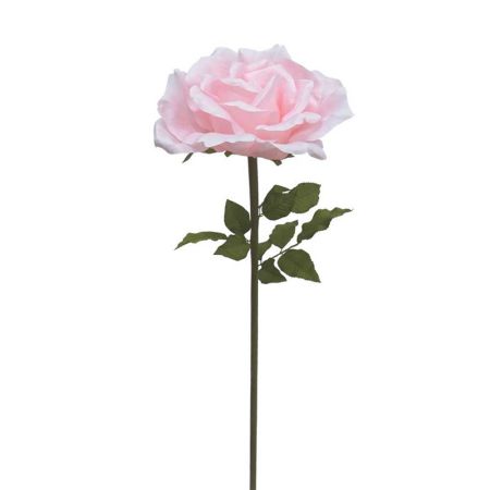 XL Διακοσμητικό συνθετικό λουλούδι Τριαντάφυλλο Ροζ 37x116cm