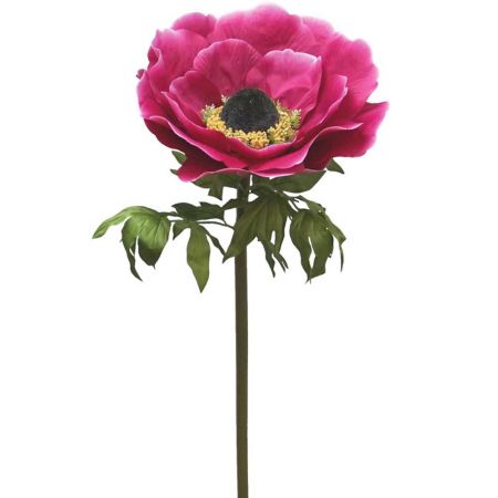 XL Διακοσμητικό συνθετικό λουλούδι Ανεμώνη Φούξια 50x140cm