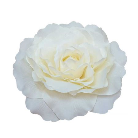 XL Διακοσμητικό άνθος τριαντάφυλλου Λευκό 55cm