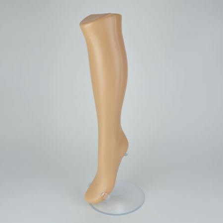 Γυναικείο πόδι βιτρίνας μέχρι το γόνατο Μπεζ 56cm