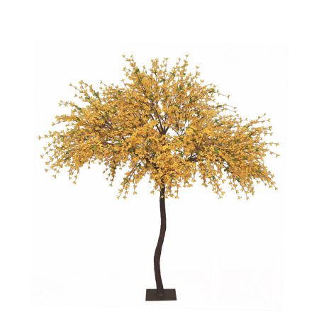 Τεχνητό ανθισμένο δέντρο Γιασεμί με κίτρινα άνθη σε βάση 180cm