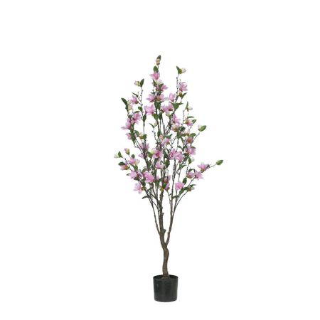 Τεχνητό φυτό Μανώλια με Ροζ άνθη σε γλάστρα 140cm