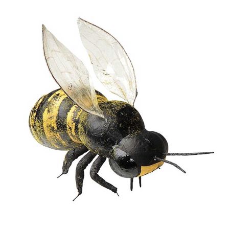 XL διακοσμητική μέλισσα Κίτρινο - Μαύρο 15cm