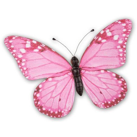 Διακοσμητική πεταλούδα PVC Ροζ 80x60cm