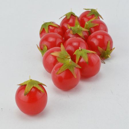 Set 12pcs Decorative cherry tomatoes replica 3cm