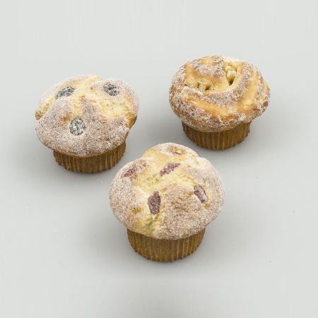 Σετ 3τμχ Διακοσμητικά muffins-απομίμηση 8cm