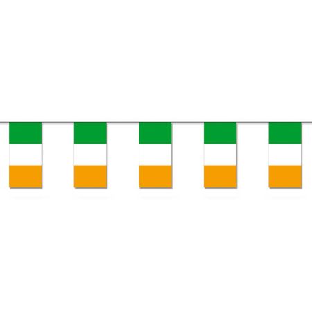 Decorative garland with paper flags-Ireland-10m