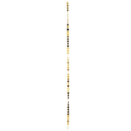 Διακοσμητική πλαστική γιρλάντα με κύκλους Χρυσή 3x180cm