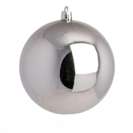 XL Διακοσμητική χριστουγεννιάτικη μπάλα Ασημί 30cm