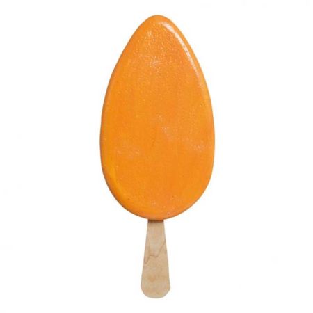 XL διακοσμητικό παγωτό σε ξυλάκι Πορτοκαλί 50x15x7cm