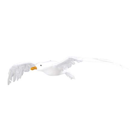 Διακοσμητικός γλάρος που πετάει Λευκός 74x35cm
