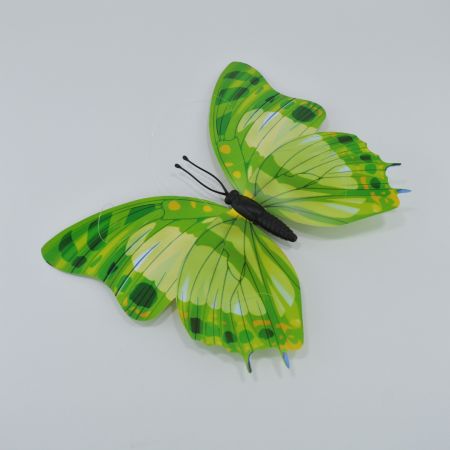 Διακοσμητική πεταλούδα PVC Πράσινη , 21x30 cm