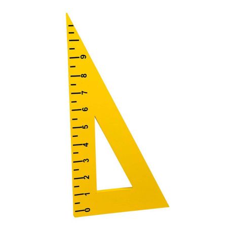 Διακοσμητικός Χάρακας - Τρίγωνο Κίτρινος 120x60cm