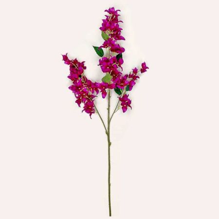 Διακοσμητικό τεχνητό κλαδί με άνθη Βουκαμβίλιας Μοβ 103cm
