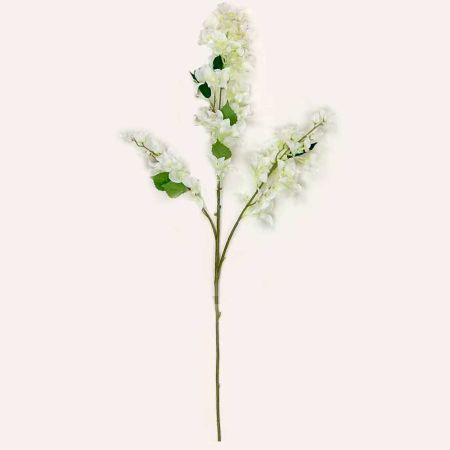 Διακοσμητικό τεχνητό κλαδί με άνθη Βουκαμβίλιας Λευκά 103cm