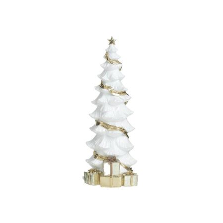 Inart Christmas tree with gifts RESIN White/Gold Φ15Χ40 2-70-225-0093