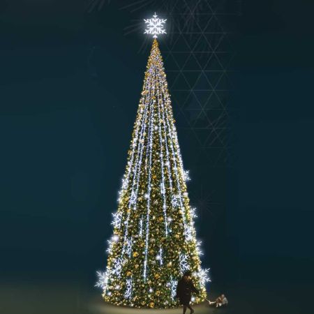 XL Χριστουγεννιάτικο δέντρο Giant Tree με LED και στολισμό 13,10m
