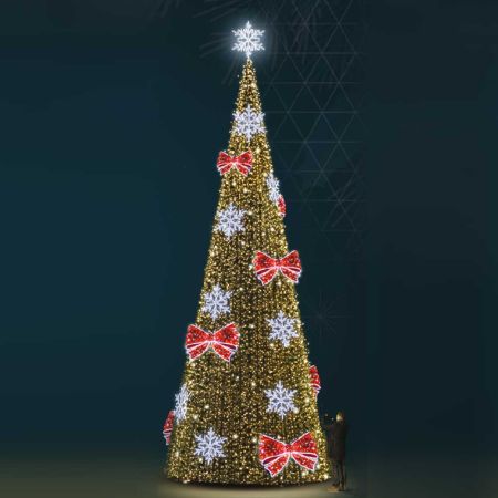 212-028-1030-36v-1 XL Χριστουγεννιάτικο δέντρο Giant Tree με LED και στολισμό 10,30m