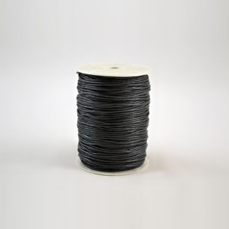 Wax cord Black 2mmx100m