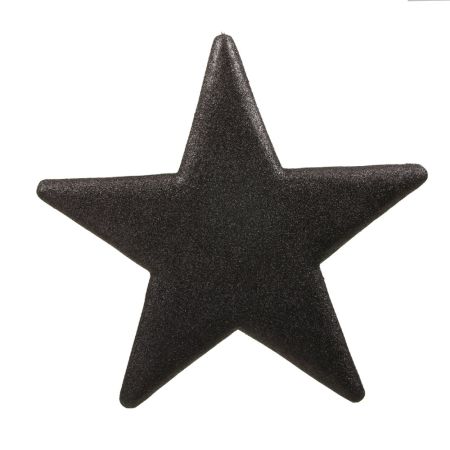 Διακοσμητικό χριστουγεννιάτικο αστέρι Glitter Μαύρο 40cm 