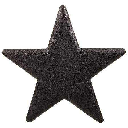 Διακοσμητικό χριστουγεννιάτικο αστέρι Glitter Μαύρο 50cm 