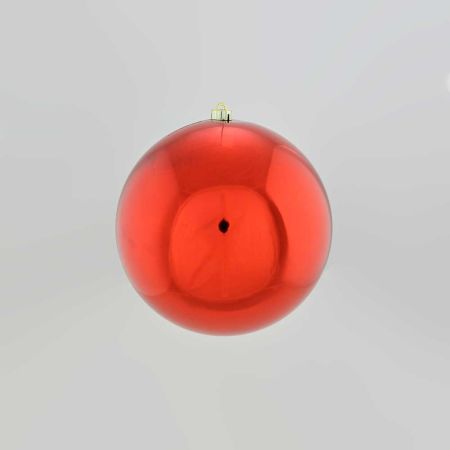 XL Διακοσμητική χριστουγεννιάτικη μπάλα Κόκκινη, 15cm