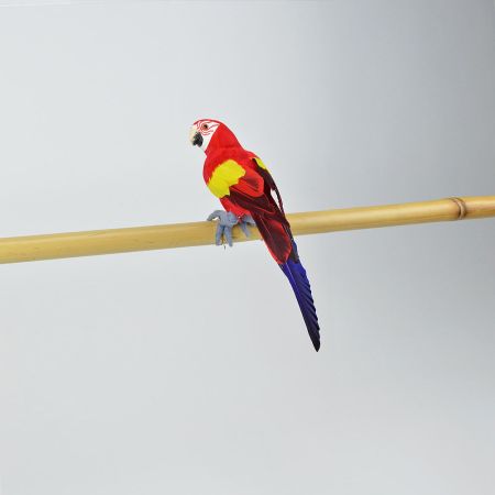 Διακοσμητικός παπαγάλος Κόκκινος 31cm