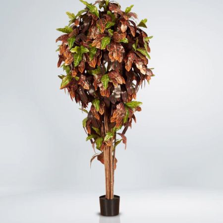 Διακοσμητικό τεχνητό φυτό Κρότωνας σε γλάστρα 180cm