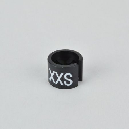 XXS Σετ 100τχ Νουμεροδείκτες mini με Σήμανση XXS για κρεμάστρες Μαύρο- Λευκό τύπωμα