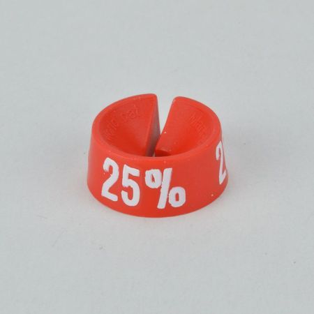 25% Σετ 25τχ Νουμεροδείκτες - Σήμανση εκπτώσεων Κόκκινο - Λευκό τύπωμα