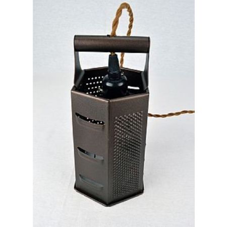 Decorative grater light with 6sides 23cm