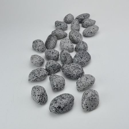 Σετ 24τχ Διακοσμητικές πέτρες - απομίμηση Γκρι 4,5-6,5cm