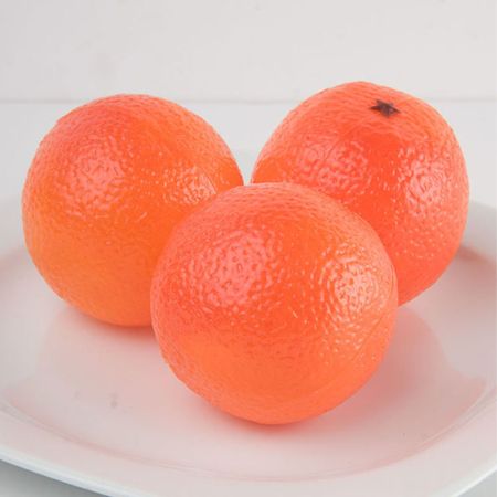 Σετ 3τμχ Διακοσμητικά πορτοκάλια - απομίμηση 8cm 