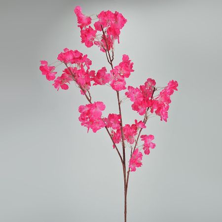 
Διακοσμητικό κλαδί με άνθη αμυγδαλιάς Φούξια 108cm 
