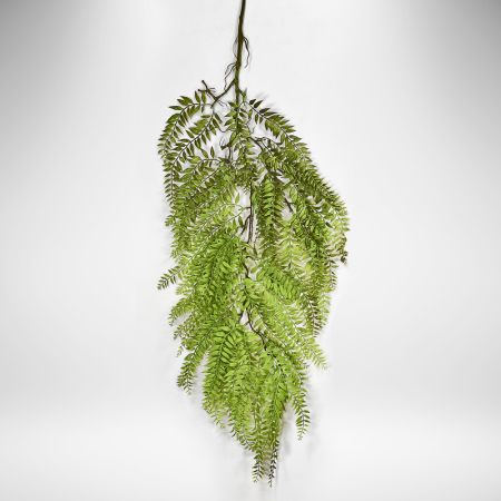 Διακοσμητικό τεχνητό κρεμαστό κλαδί με φύλλα Φτέρης 105cm