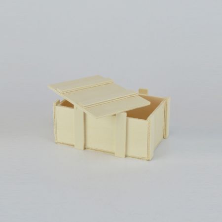 Διακοσμητικό ξύλινο κουτί με καπάκι 11x7x5cm 