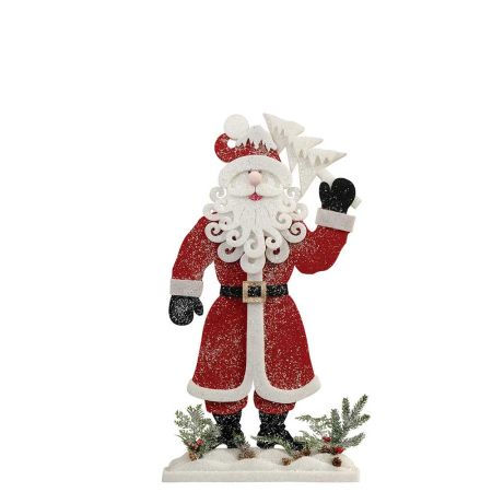Διακοσμητικός Άγιος Βασίλης με δεντράκι, 28x8x50cm