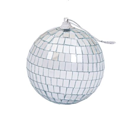 Διακοσμητική Disco μπάλα Ασημί 10cm