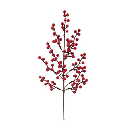 Χριστουγεννιάτικο κλαδί Berries Κόκκινο 46cm