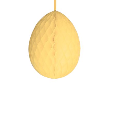 Διακοσμητικό Πασχαλινό αυγό κυψελωτό Σομόν 40cm 