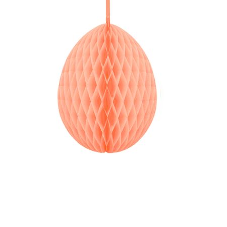 Decorative honeycomb paper egg  Apricot 40cm