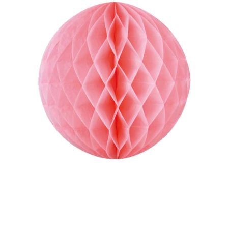 Χάρτινη μπάλα κυψελωτή Ροζ 40cm