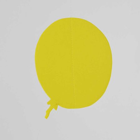 Χάρτινο κρεμαστό μπαλόνι Κίτρινο 25cm