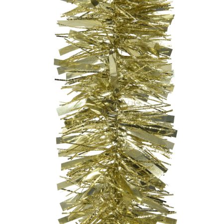 Χριστουγεννιάτικη διακοσμητική γιρλάντα-τρέσα γυαλιστερή Χρυσή 10x200cm