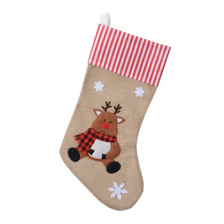 Χριστουγεννιάτικη μπότα - κάλτσα με Ταρανδάκι 25x46cm