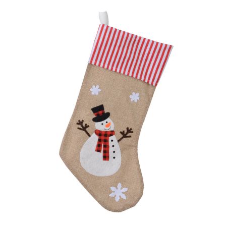 Χριστουγεννιάτικη μπότα - κάλτσα με Χιονάνθρωπο 25x46cm