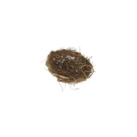 Διακοσμητική φωλιά rattan Καφέ Σκούρο 12,5x3,5cm