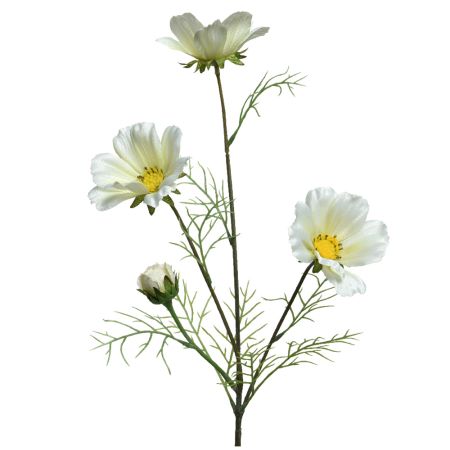 Διακοσμητικό συνθετικό λουλούδι κορεόψις Λευκό 64cm