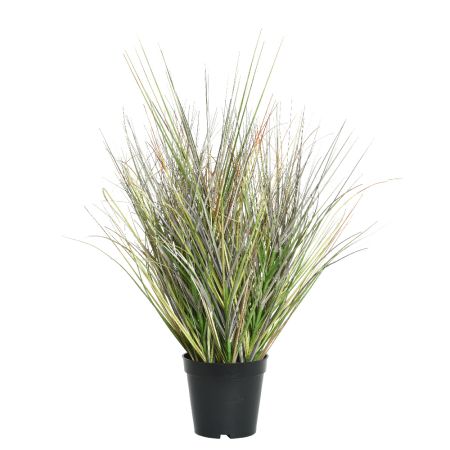 Διακοσμητικό τεχνητό φυτό Pampas Grass σε γλάστρα Πράσινο 45x45cm